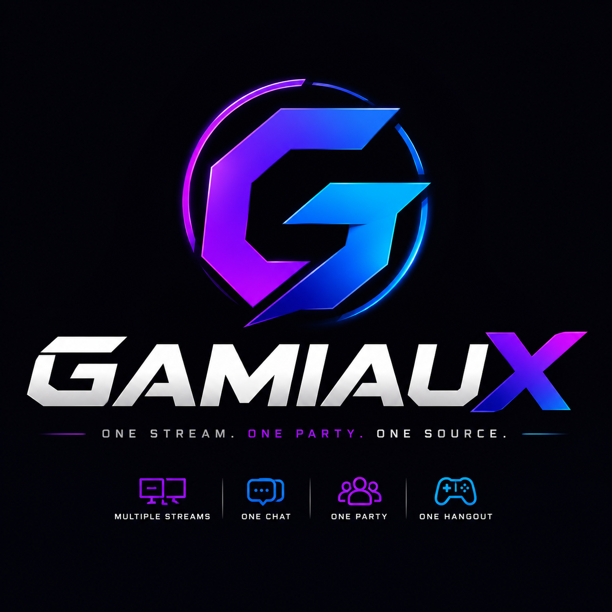 Gamiaux — One Stream. One Party. One Source.